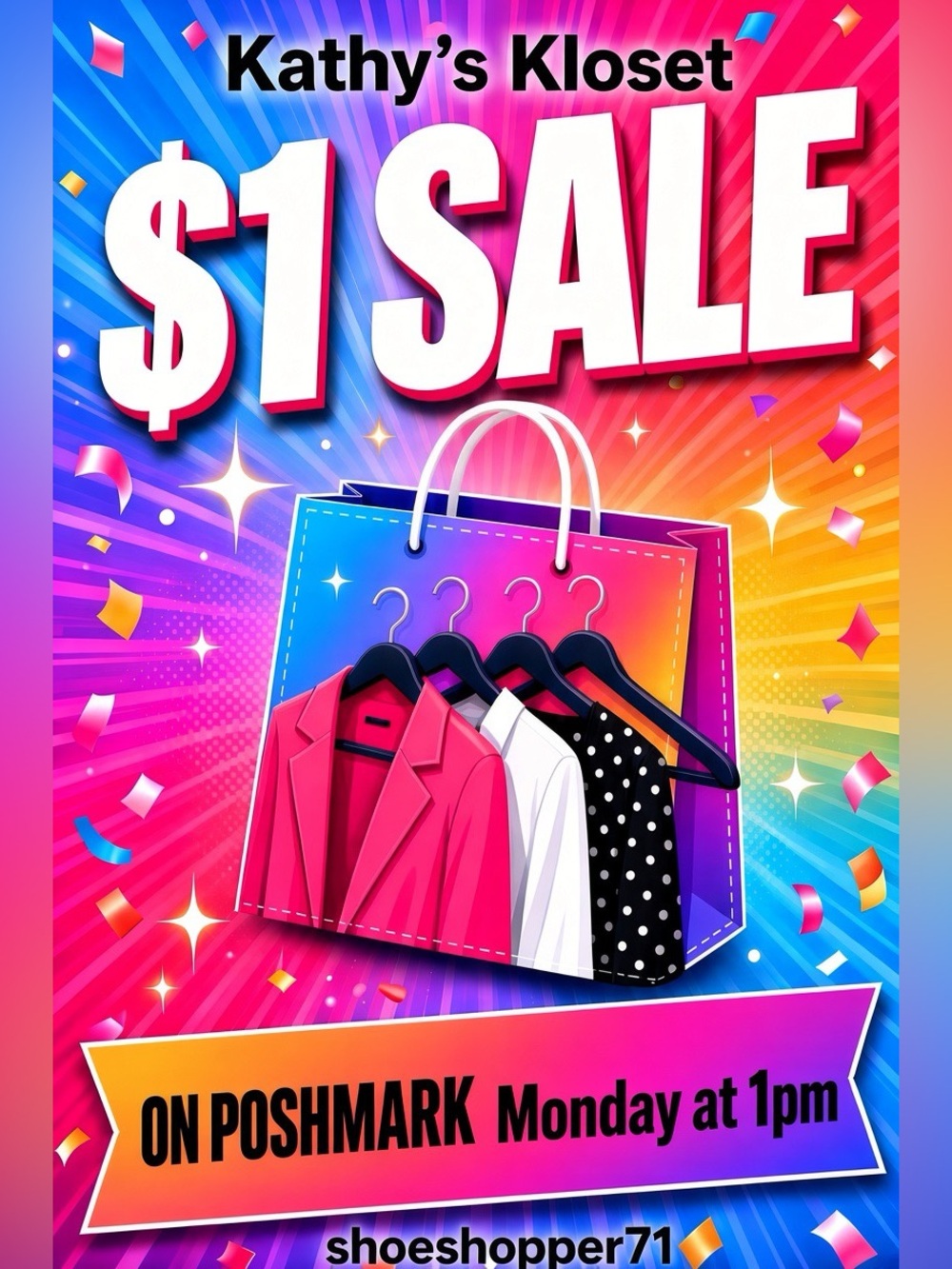 Pink Sale Poster Wall Art - Blank Brand